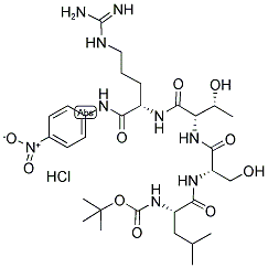 BOC-LEU-SER-THR-ARG-PNA HCL Struktur