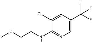 3-CHLORO-N-(2-METHOXYETHYL)-5-(TRIFLUOROMETHYL)-2-PYRIDINAMINE Struktur