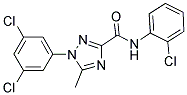 N-(2-CHLOROPHENYL)-1-(3,5-DICHLOROPHENYL)-5-METHYL-1H-1,2,4-TRIAZOLE-3-CARBOXAMIDE Struktur