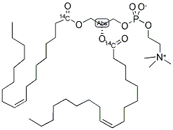 PHOSPHATIDYLCHOLINE, L-ALPHA-DIOLEOYL, [DIOLEOYL-1-14C] Struktur