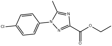 ETHYL 1-(4-CHLOROPHENYL)-5-METHYL-1H-1,2,4-TRIAZOLE-3-CARBOXYLATE Struktur