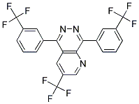 3-(TRIFLUOROMETHYL)-5,8-BIS[3-(TRIFLUOROMETHYL)PHENYL]PYRIDO[2,3-D]PYRIDAZINE Struktur