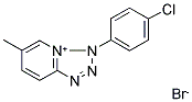 3-(4-CHLOROPHENYL)-6-METHYL-3H-[1,2,3,4]TETRAAZOLO[1,5-A]PYRIDIN-4-IUM BROMIDE Struktur