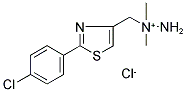 1-([2-(4-CHLOROPHENYL)-1,3-THIAZOL-4-YL]METHYL)-1,1-DIMETHYLHYDRAZINIUM CHLORIDE Struktur