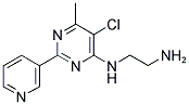 N1-(5-CHLORO-6-METHYL-2-PYRIDIN-3-YL-PYRIMIDIN-4-YL)-ETHANE-1,2-DIAMINE Struktur