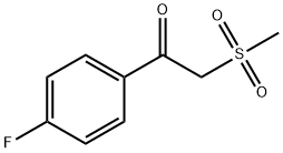 1-(4-FLUOROPHENYL)-2-(METHYLSULFONYL)-1-ETHANONE Struktur