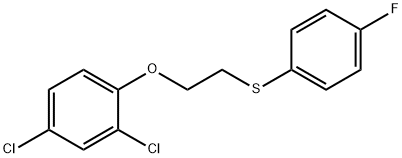 2,4-DICHLORO-1-(2-[(4-FLUOROPHENYL)SULFANYL]ETHOXY)BENZENE Struktur