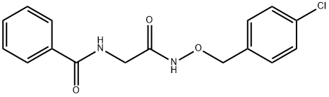 N-(2-([(4-CHLOROBENZYL)OXY]AMINO)-2-OXOETHYL)BENZENECARBOXAMIDE Struktur