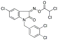 5-CHLORO-3-([(2,2-DICHLOROACETYL)OXY]IMINO)-1-(3,4-DICHLOROBENZYL)-1,3-DIHYDRO-2H-INDOL-2-ONE Struktur