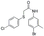 N-(4-BROMO-3-METHYLPHENYL)-2-[(4-CHLOROPHENYL)SULFANYL]ACETAMIDE Struktur