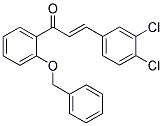 1-[2-(BENZYLOXY)PHENYL]-3-(3,4-DICHLOROPHENYL)PROP-2-EN-1-ONE Struktur