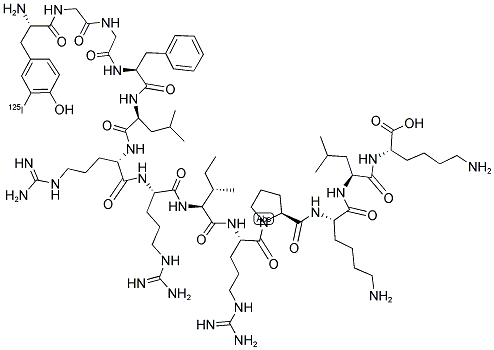 ([125I]-TYR)-DYNORPHIN A (1-13) Struktur