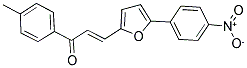 1-(4-METHYLPHENYL)-3-[5-(4-NITROPHENYL)-2-FURYL]PROP-2-EN-1-ONE Struktur