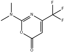 2-(DIMETHYLAMINO)-4-(TRIFLUOROMETHYL)-6H-1,3-OXAZIN-6-ONE Struktur