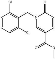 METHYL 1-(2,6-DICHLOROBENZYL)-6-OXO-1,6-DIHYDRO-3-PYRIDINECARBOXYLATE Struktur