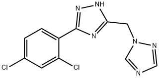 5-(2,4-DICHLOROPHENYL)-3-(1H-1,2,4-TRIAZOL-1-YLMETHYL)-1H-1,2,4-TRIAZOLE Struktur