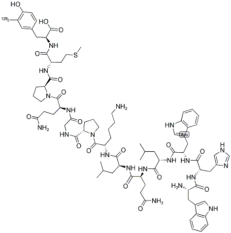 ([125I]-TYR)-MATING FACTOR ALPHA Struktur