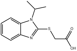 [(1-ISOPROPYL-1H-BENZIMIDAZOL-2-YL)THIO]ACETIC ACID Struktur