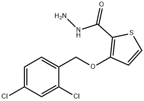 3-[(2,4-DICHLOROBENZYL)OXY]-2-THIOPHENECARBOHYDRAZIDE Struktur