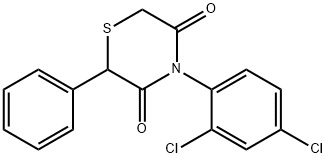 4-(2,4-DICHLOROPHENYL)-2-PHENYL-3,5-THIOMORPHOLINEDIONE Struktur