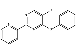 5-METHOXY-4-(PHENYLSULFANYL)-2-(2-PYRIDINYL)PYRIMIDINE Struktur