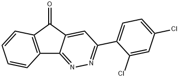 3-(2,4-DICHLOROPHENYL)-5H-INDENO[1,2-C]PYRIDAZIN-5-ONE Struktur