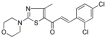 3-(2,4-DICHLOROPHENYL)-1-(4-METHYL-2-MORPHOLINO-1,3-THIAZOL-5-YL)PROP-2-EN-1-ONE Struktur