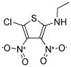 N2-ETHYL-5-CHLORO-3,4-DINITROTHIOPHEN-2-AMINE Struktur