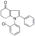 1-(2-CHLOROPHENYL)-2-PHENYL-1,5,6,7-TETRAHYDRO-4H-INDOL-4-ONE Struktur