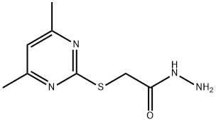 (4,6-DIMETHYL-PYRIMIDIN-2-YLSULFANYL)-ACETIC ACID HYDRAZIDE Struktur