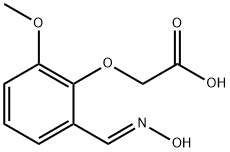 2-(2-[(HYDROXYIMINO)METHYL]-6-METHOXYPHENOXY)ACETIC ACID Struktur