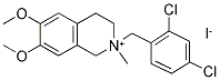 2-(2,4-DICHLOROBENZYL)-6,7-DIMETHOXY-2-METHYL-1,2,3,4-TETRAHYDROISOQUINOLINIUM IODIDE Struktur