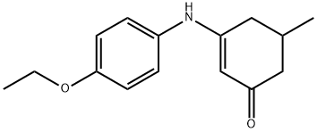 3-((4-ETHOXYPHENYL)AMINO)-5-METHYLCYCLOHEX-2-EN-1-ONE Struktur