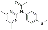 N-ACETYL-N-[4-(METHYLTHIO)PHENYL]-4,6-DIMETHYL-2-PYRIMIDINAMINE Struktur