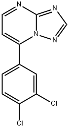 7-(3,4-DICHLOROPHENYL)[1,2,4]TRIAZOLO[1,5-A]PYRIMIDINE Struktur