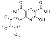 2-HYDROXY-6-(3,4,5-TRIMETHOXYPHENYL)-3,5-PYRIDINEDICARBOXYLIC ACID Struktur