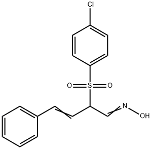 2-[(4-CHLOROPHENYL)SULFONYL]-4-PHENYL-3-BUTENAL OXIME Struktur