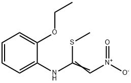 2-ETHOXY-N-[1-(METHYLSULFANYL)-2-NITROVINYL]ANILINE Struktur