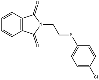 2-(2-[(4-CHLOROPHENYL)SULFANYL]ETHYL)-1H-ISOINDOLE-1,3(2H)-DIONE Struktur