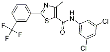 N-(3,5-DICHLOROPHENYL)-4-METHYL-2-[3-(TRIFLUOROMETHYL)PHENYL]-1,3-THIAZOLE-5-CARBOXAMIDE Struktur