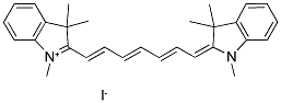 1,1',3,3,3',3'-HEXAMETHYL-2,2'-INDOTRICARBOCYANINE IODIDE Struktur