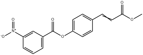 4-(3-METHOXY-3-OXO-1-PROPENYL)PHENYL 3-NITROBENZENECARBOXYLATE Struktur