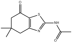 N-(5,5-DIMETHYL-7-OXO-4,5,6-TRIHYDROBENZOTHIAZOL-2-YL)ETHANAMIDE Struktur