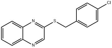 2-[(4-CHLOROBENZYL)SULFANYL]QUINOXALINE Struktur