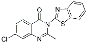 3-(1,3-BENZOTHIAZOL-2-YL)-7-CHLORO-2-METHYL-4(3H)-QUINAZOLINONE Struktur