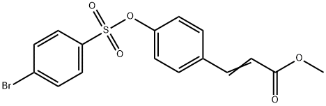 METHYL 3-(4-([(4-BROMOPHENYL)SULFONYL]OXY)PHENYL)ACRYLATE Struktur