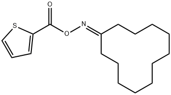 2-([(CYCLODODECYLIDENAMINO)OXY]CARBONYL)THIOPHENE Struktur