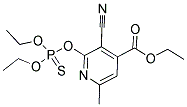 ETHYL 3-CYANO-2-[(DIETHOXYPHOSPHOROTHIOYL)OXY]-6-METHYLISONICOTINATE Struktur