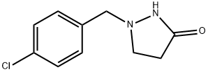 1-(4-CHLOROBENZYL)TETRAHYDRO-3H-PYRAZOL-3-ONE Struktur