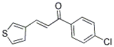 1-(4-CHLOROPHENYL)-3-(3-THIENYL)PROP-2-EN-1-ONE Struktur